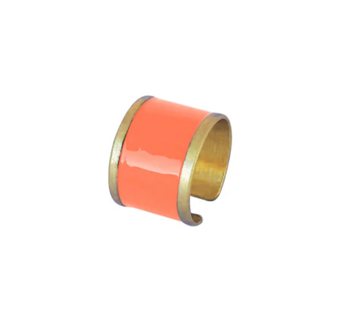 Dark Orange Art Ring