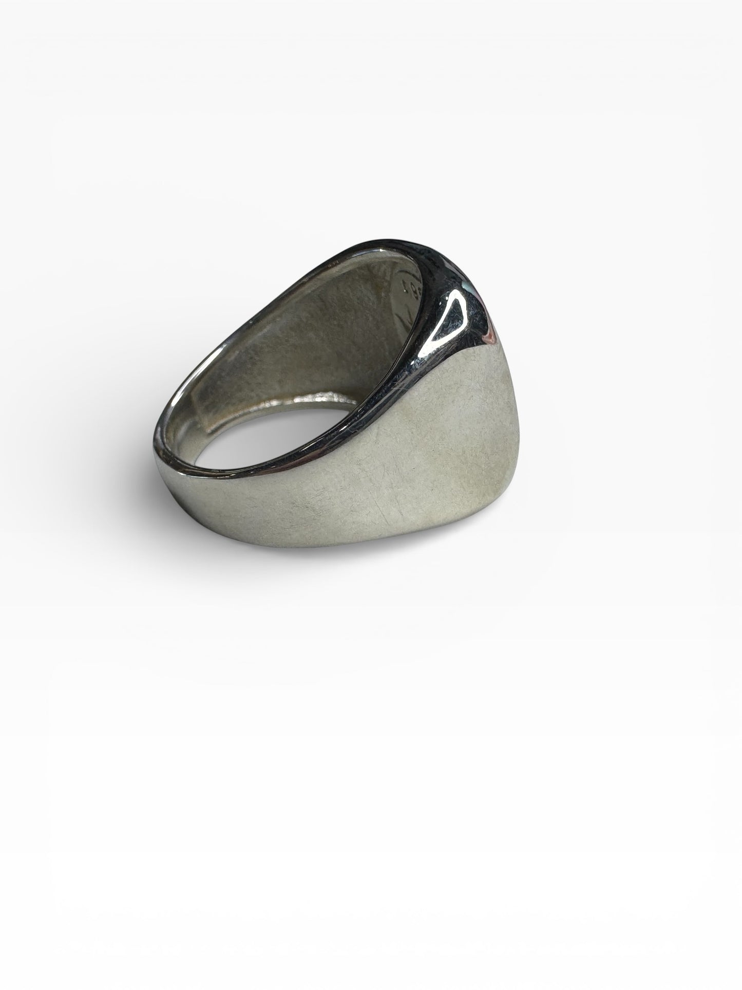 Greek Key Sterling Silver Mens Ring