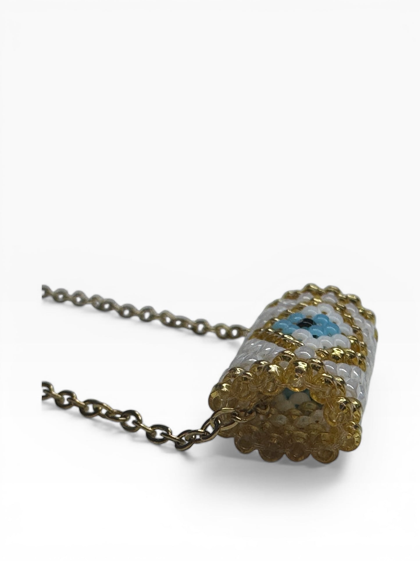 Stainless Steel Beaded Evil Necklaces