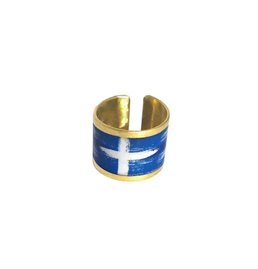 Greek Flag Ring