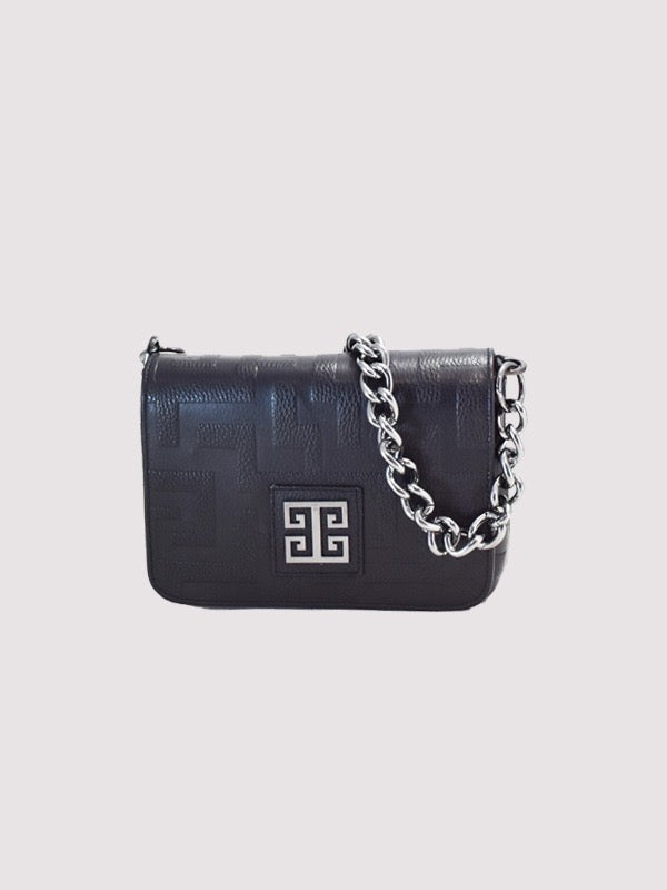 Ouranos Embossed Leather Bag