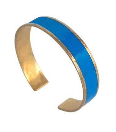 Slim Line Brass Cuff Bracelet