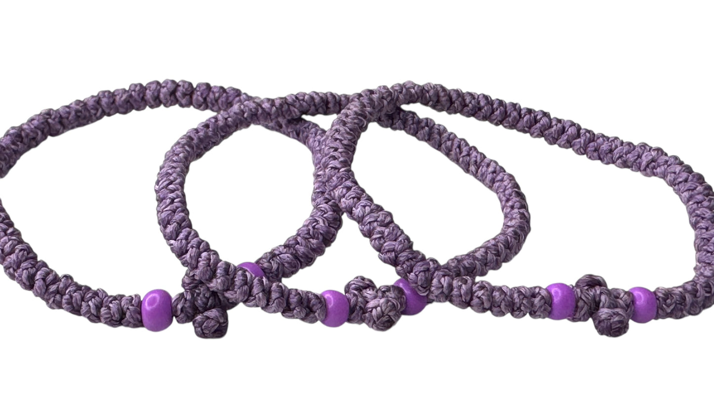 Greek Orthodox Prayer Rope Komboskini Lilac