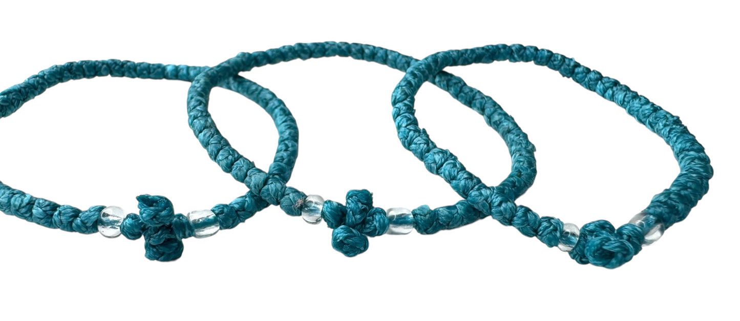 Greek Orthodox Komboskini Prayer Rope Turquoise