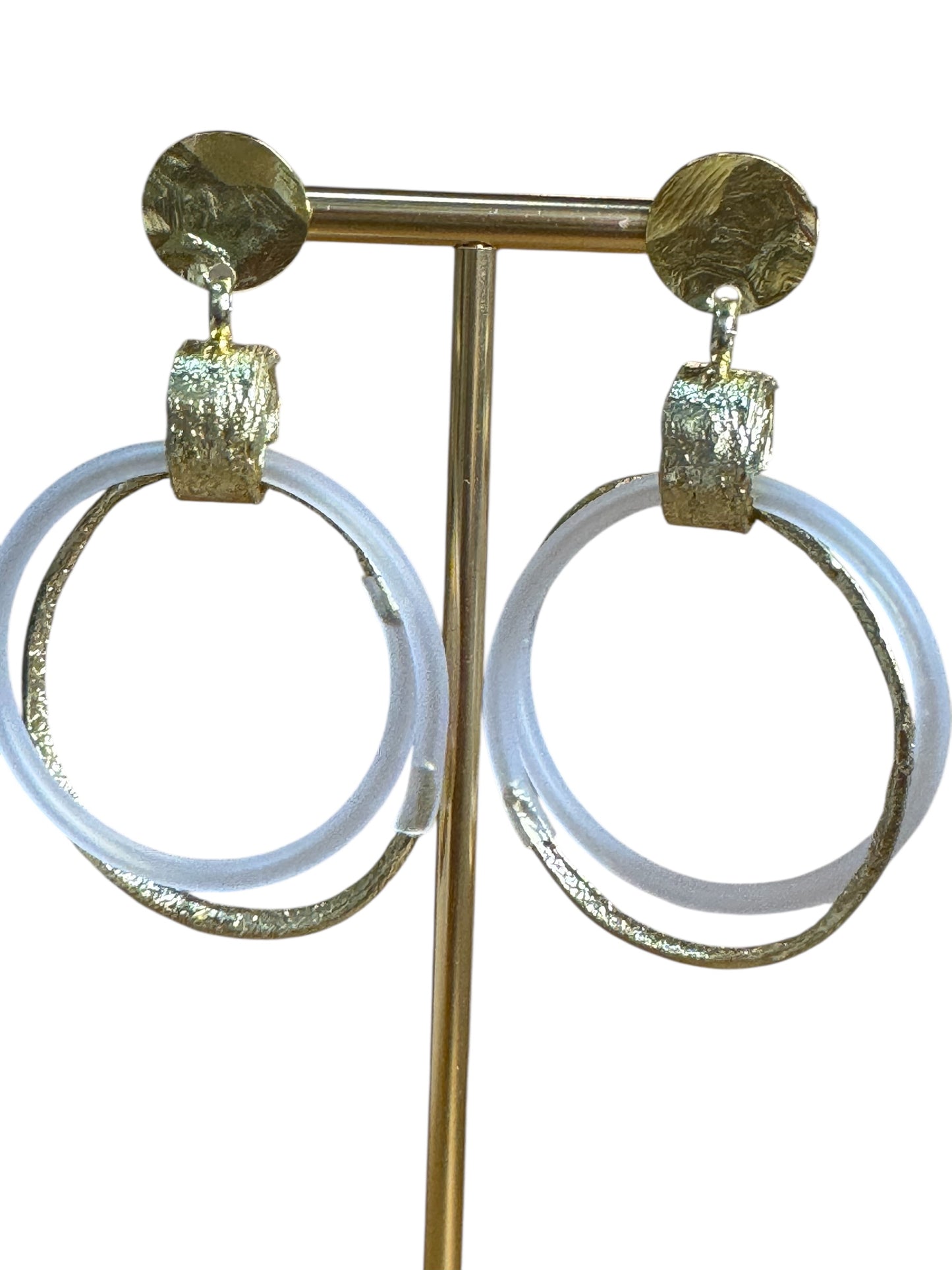 Brass Hoop Earrings