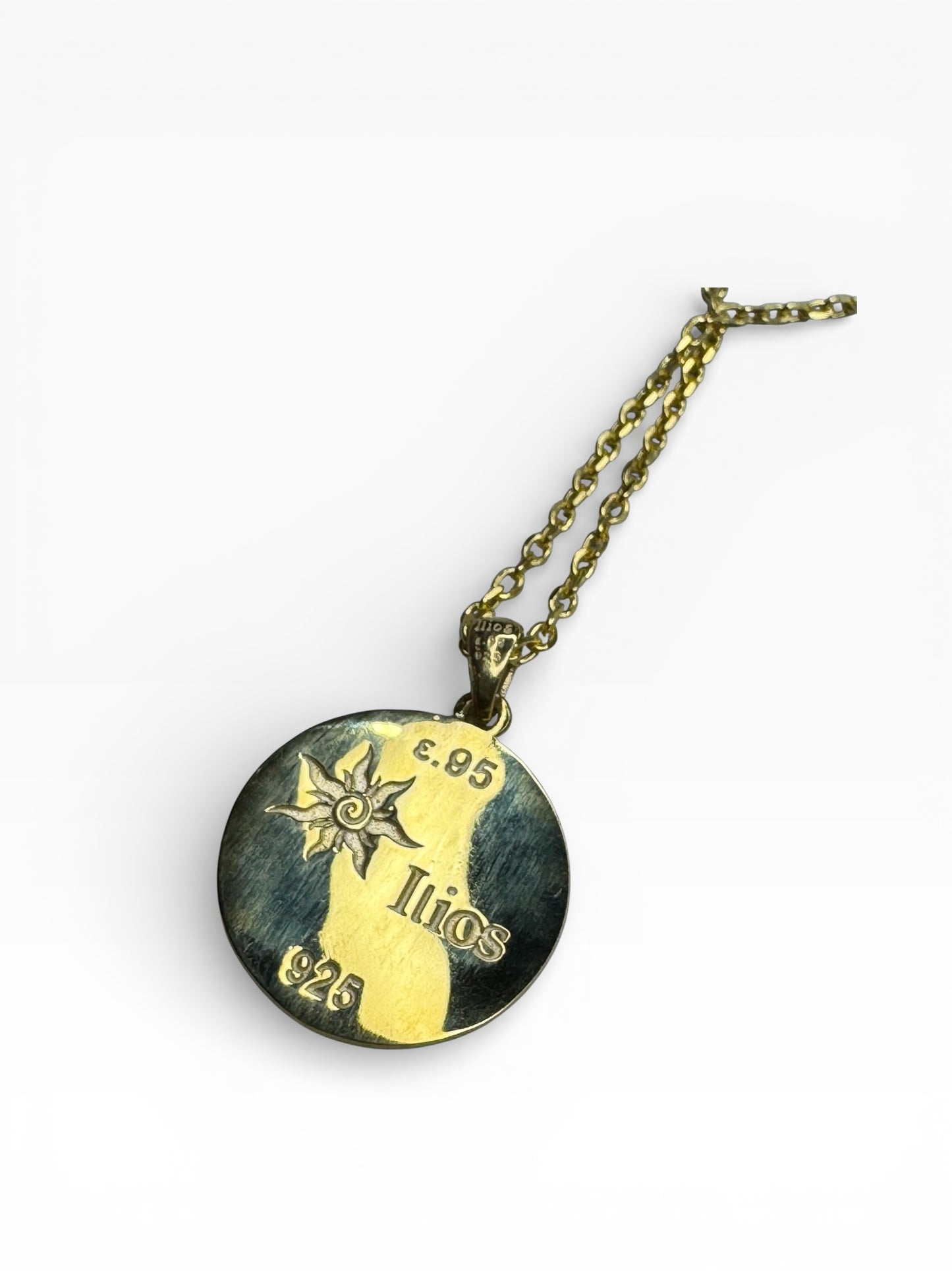 Meander Design Sterling Silver Necklace