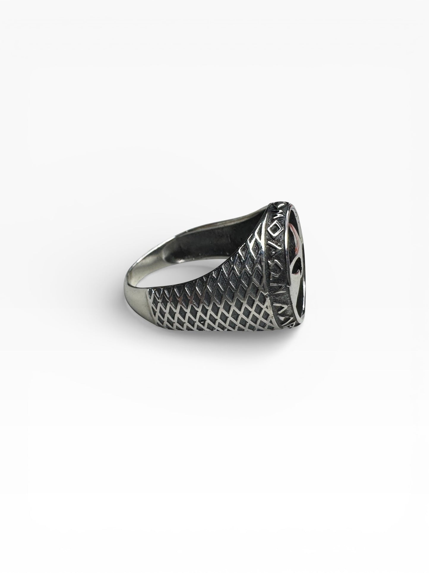 Spartan Helmet Sterling Silver Mens Ring