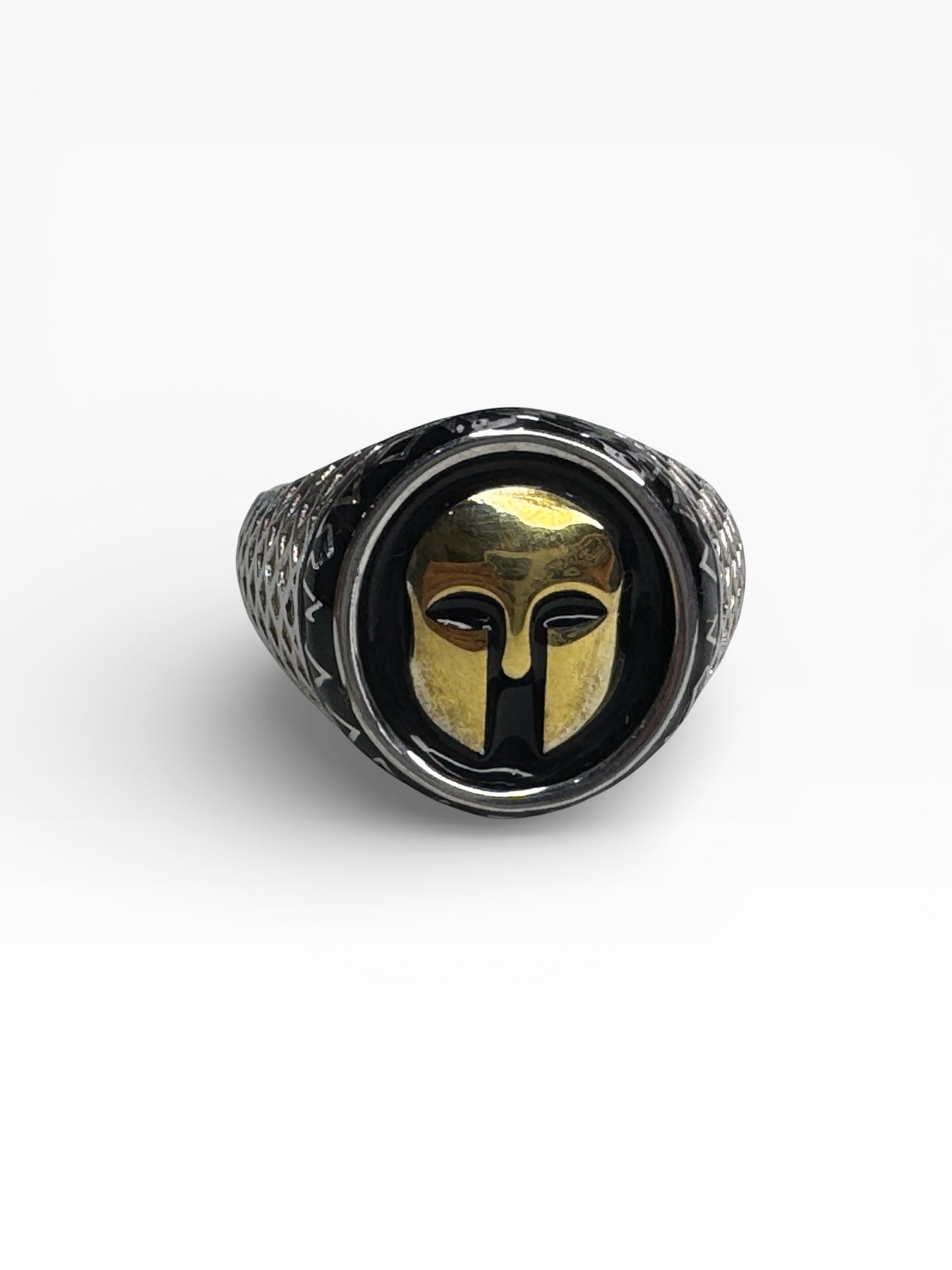 Sterling Silver Spartan Helmet Warrior Mens Ring
