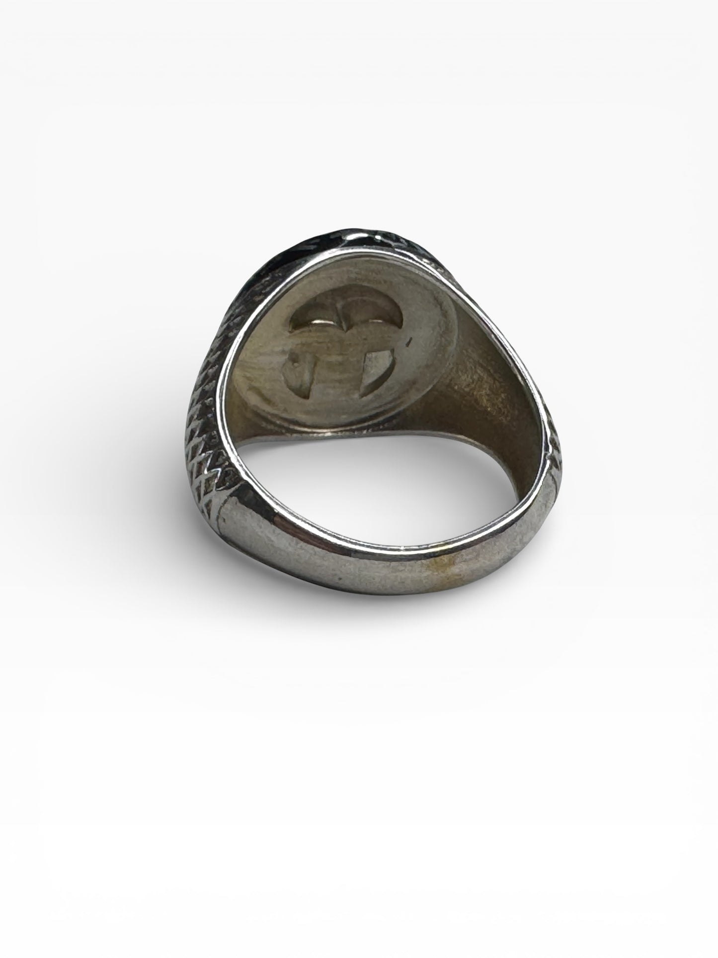 Sterling Silver Spartan Helmet Warrior Mens Ring
