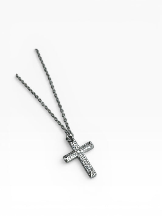 Stainless Steel Rhinestone Cross