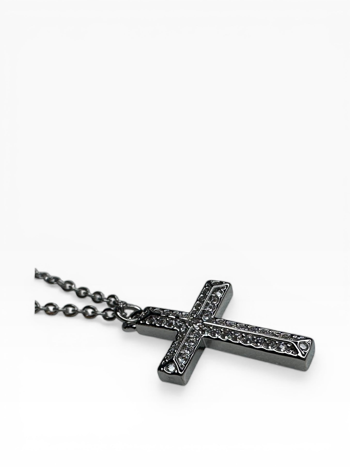 Stainless Steel Rhinestone Cross