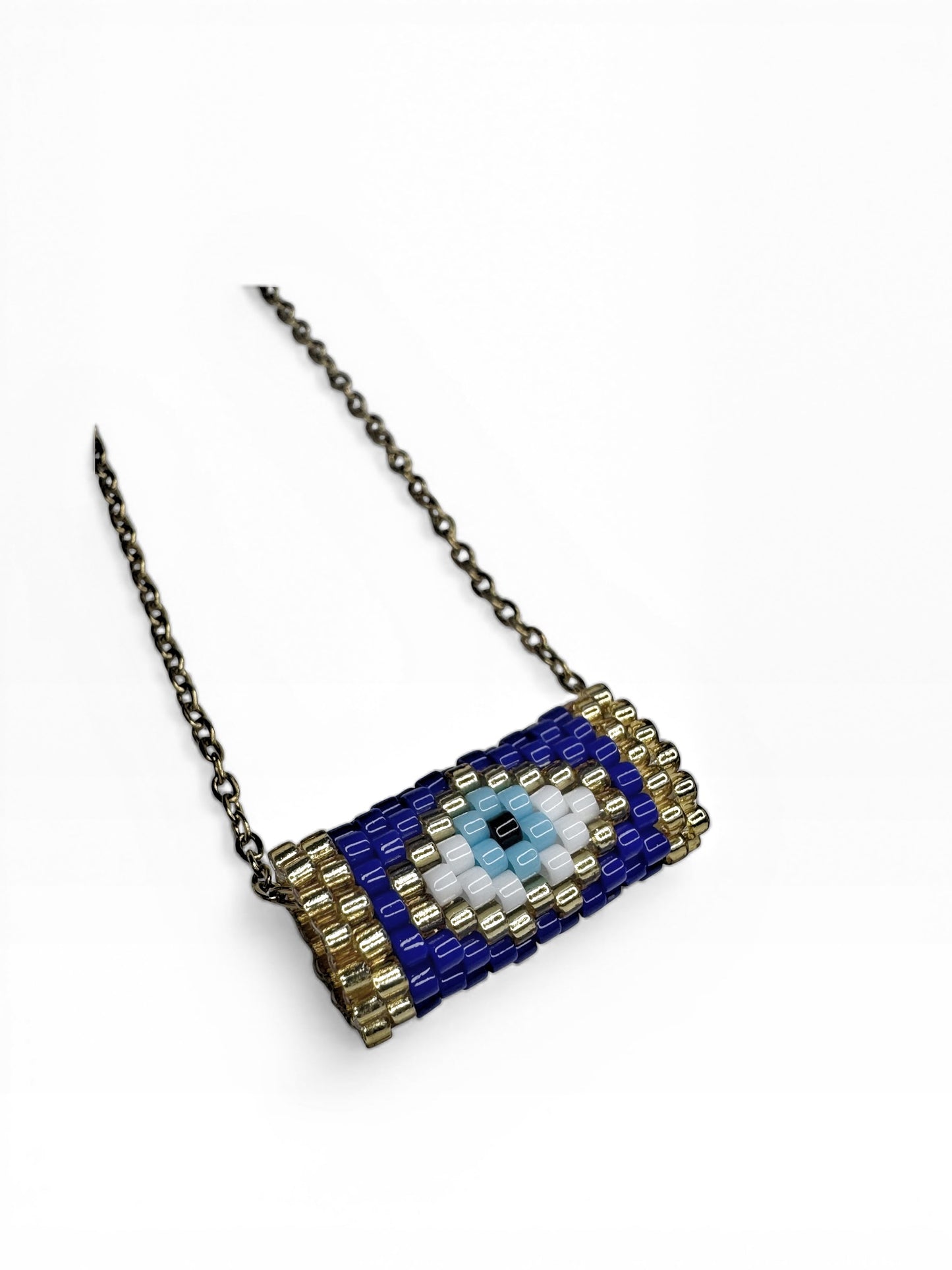 Stainless Steel Beaded Evil Necklaces