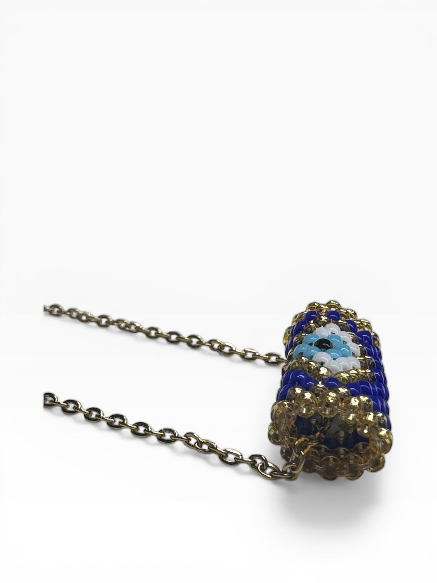 Stainless Steel Beaded Evil Necklaces