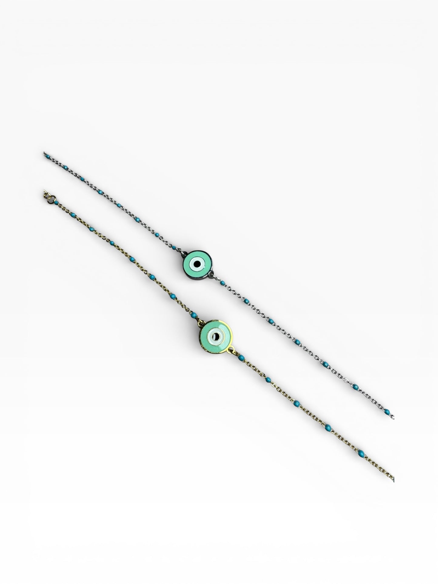 Evil Eye Stainless Steel Chain Bracelet