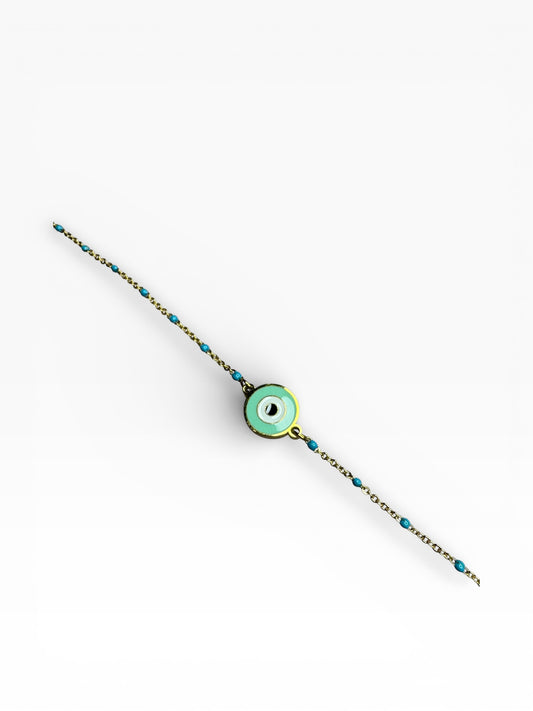 Evil Eye Stainless Steel Chain Bracelet