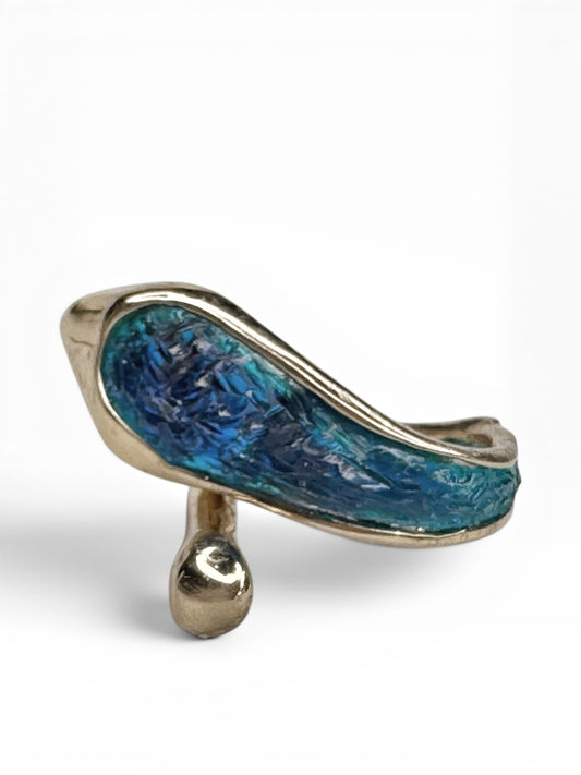 Brass Adjustable Resin Ring
