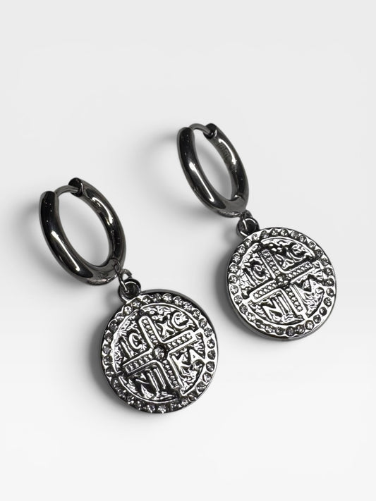 IXNC Silver Tone Stainless Steel Earrings