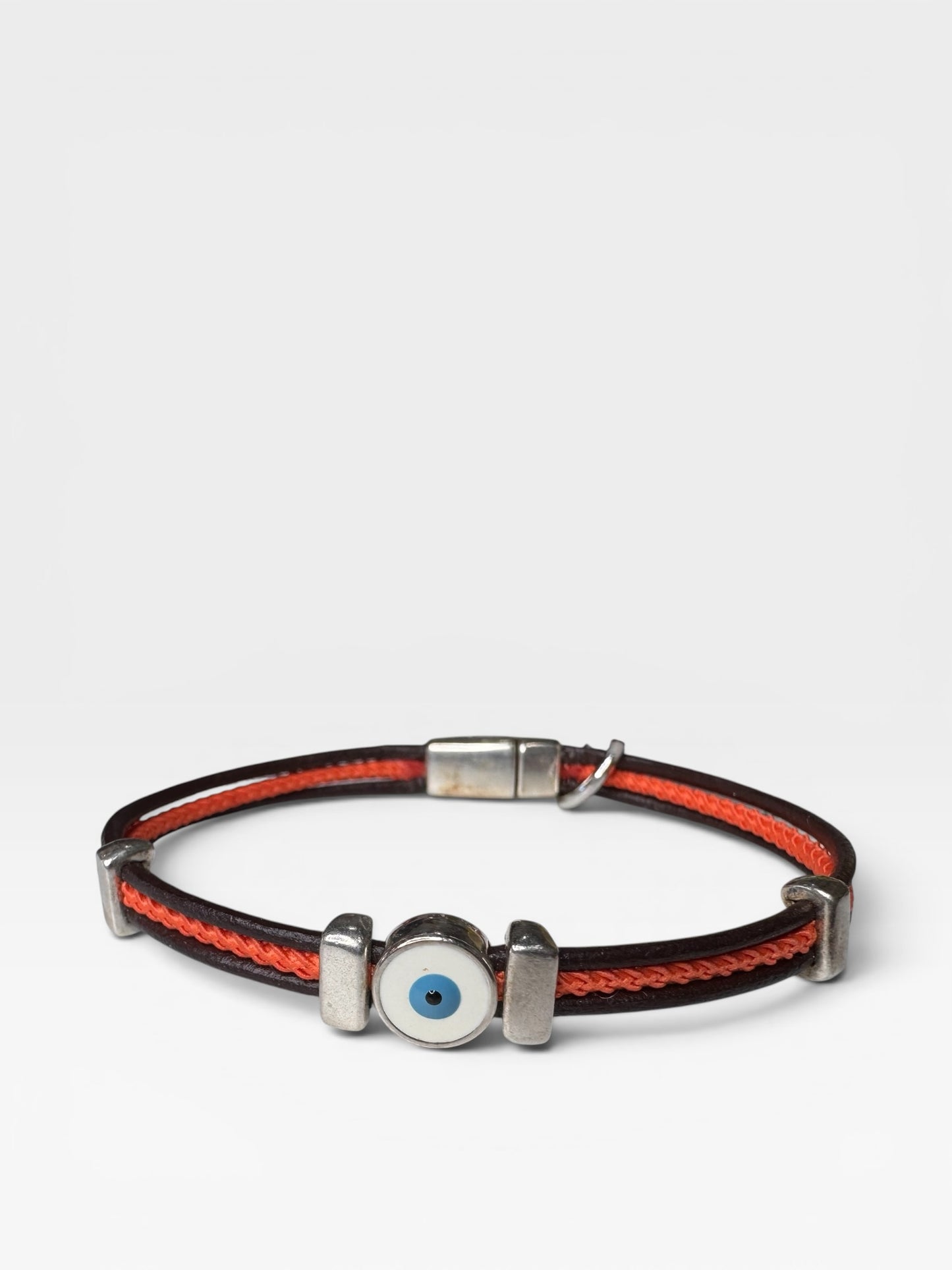 Evil Eye Rope Leather Bracelet