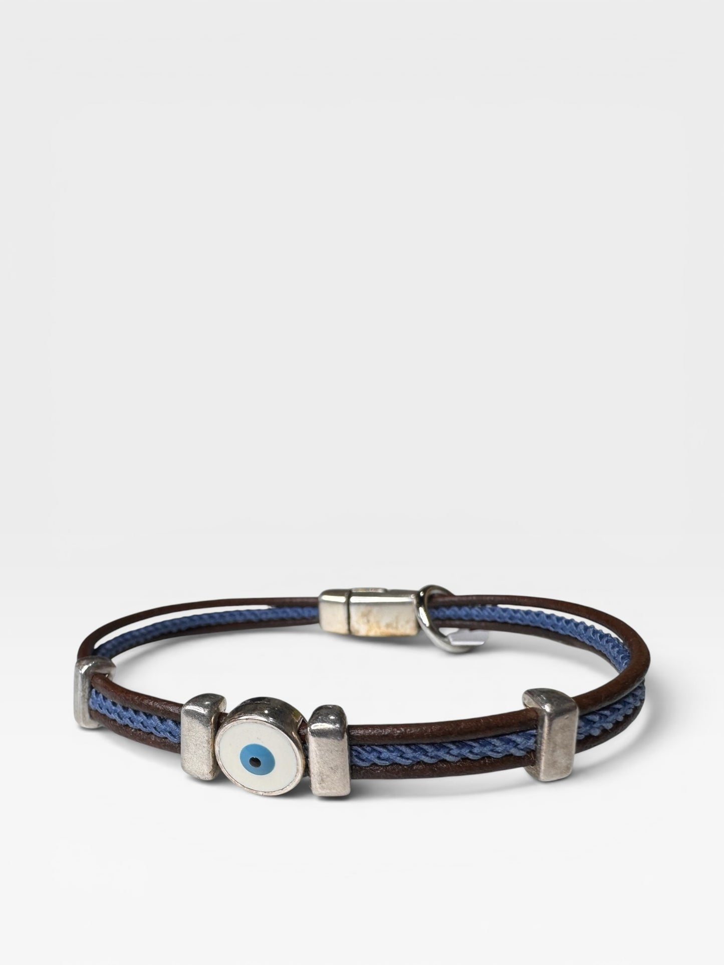 Evil Eye Rope Leather Bracelet