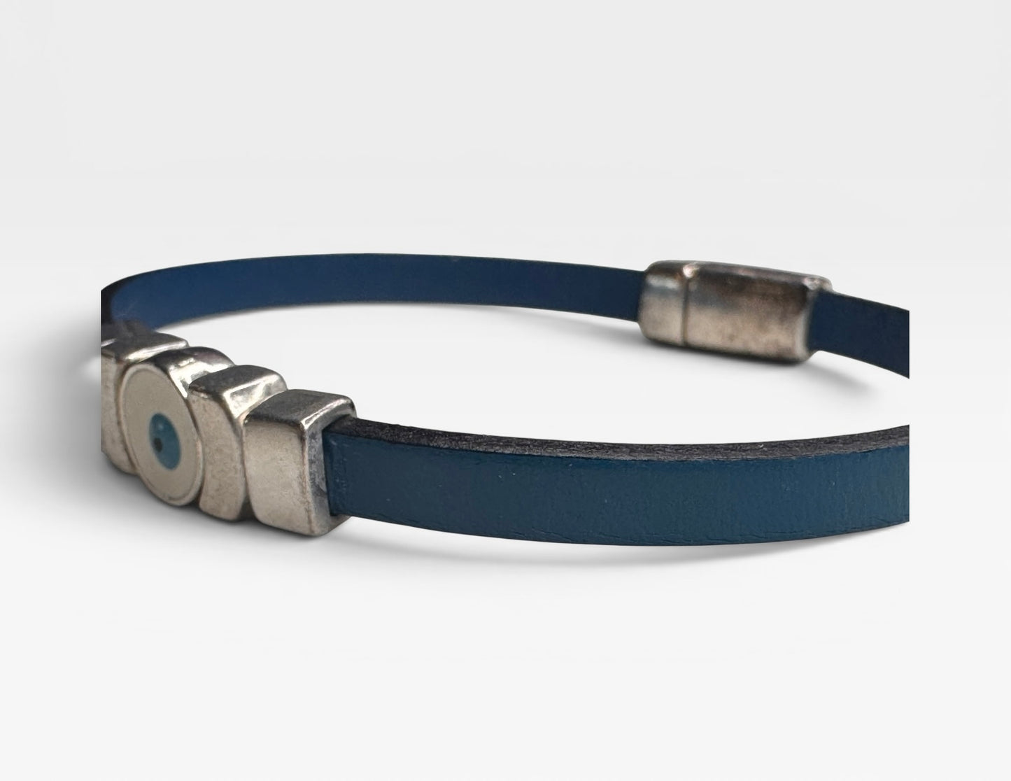 Evil Eye Leather Bracelet