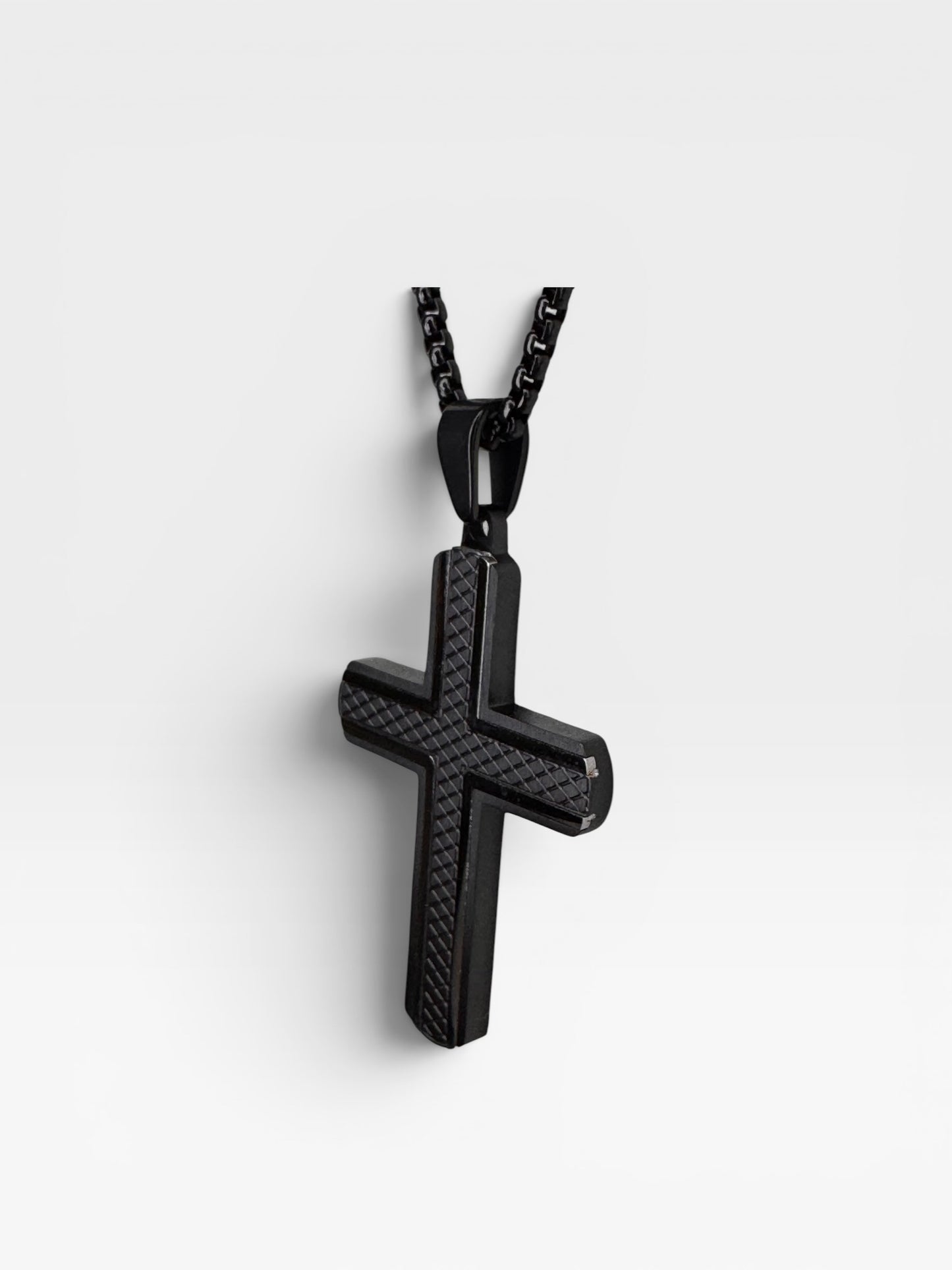 Zeus Black Stainless Steel Cross