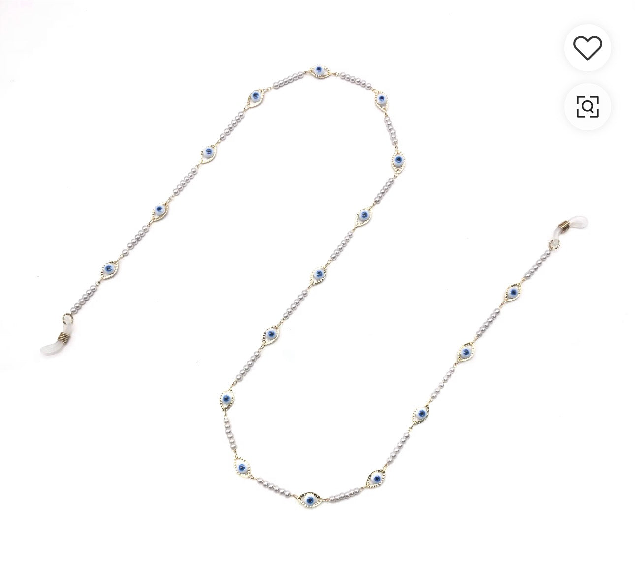 Evil Eye Beaded Eye Glass Chain