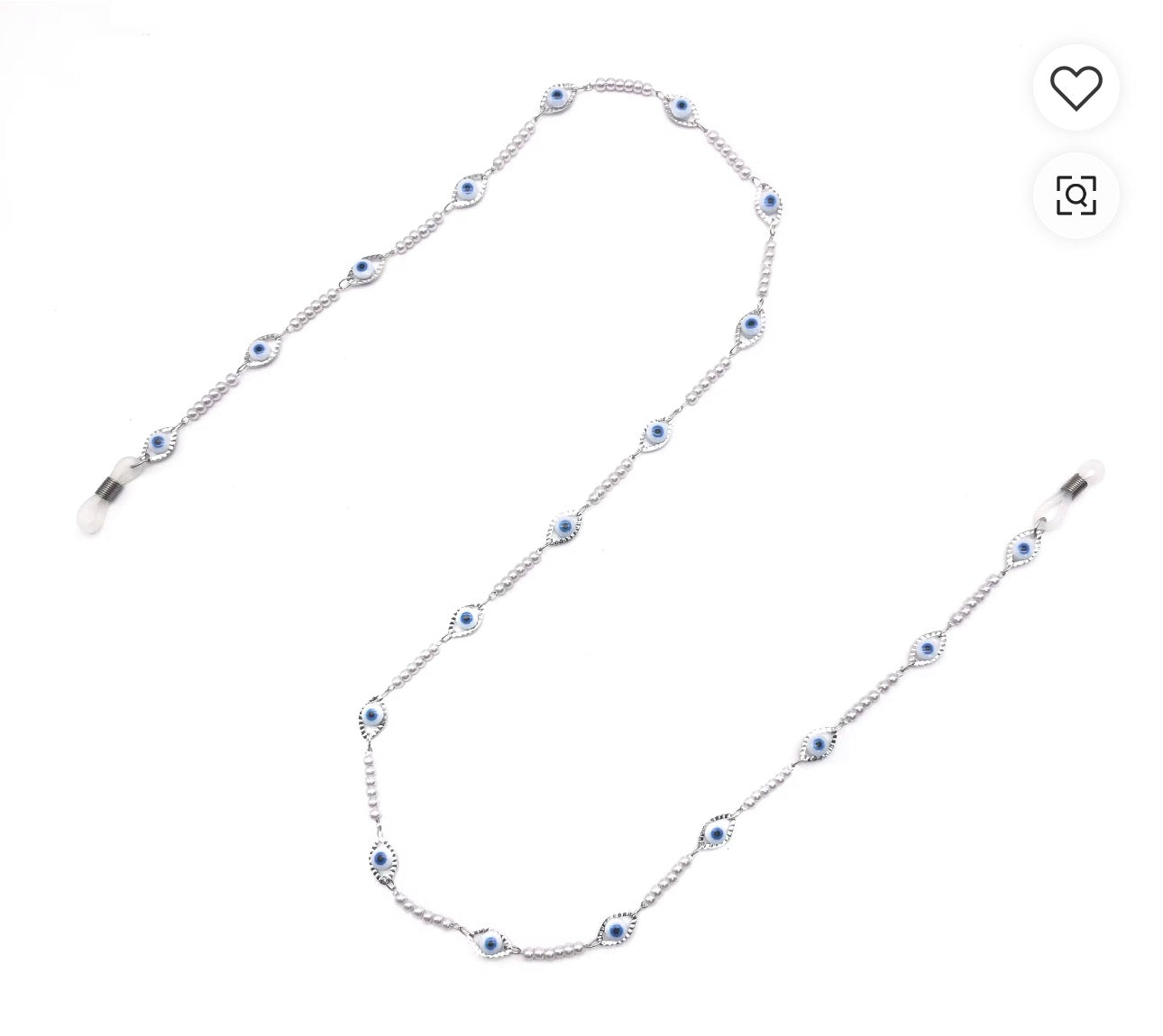 Evil Eye Beaded Eye Glass Chain