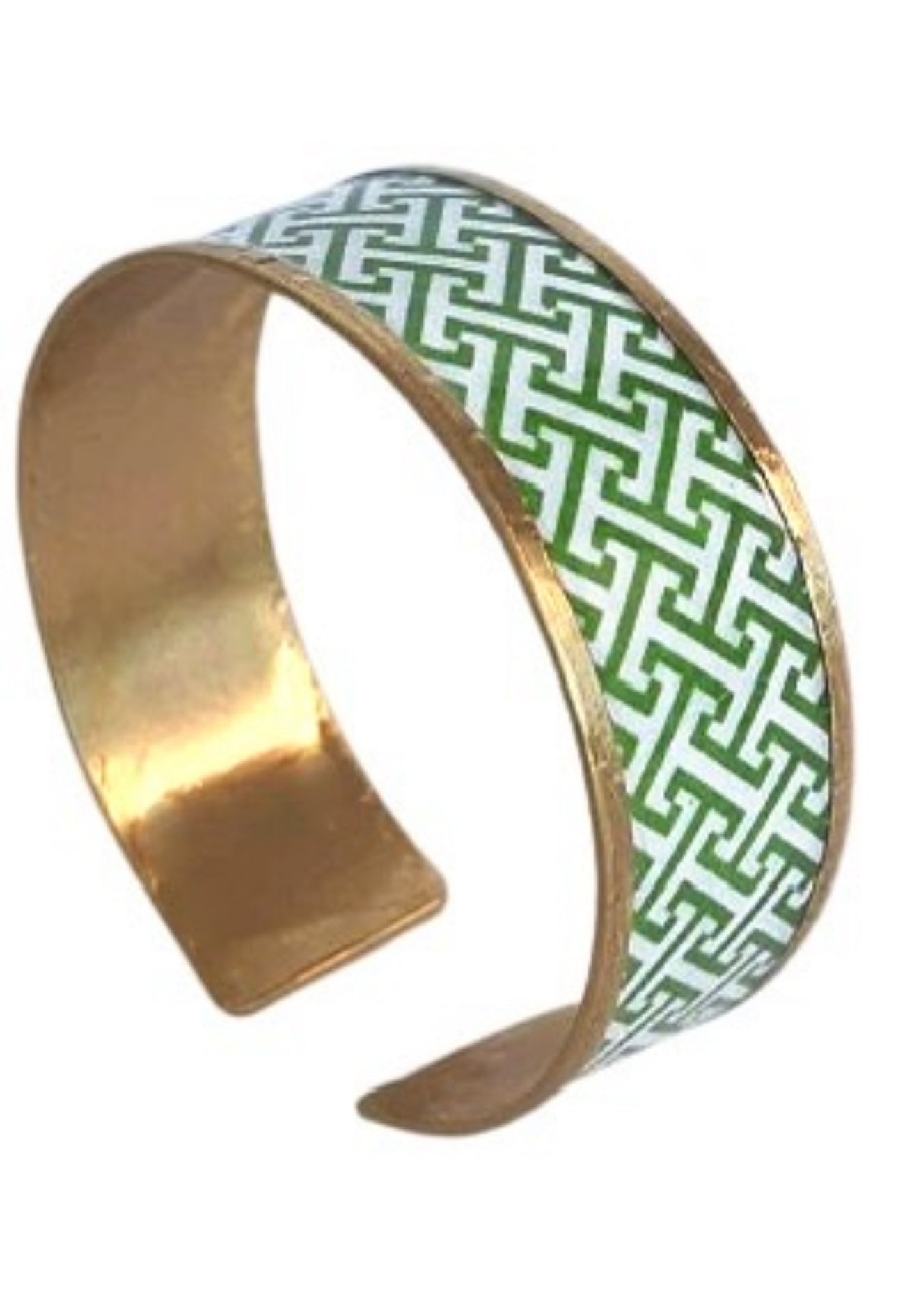 H Green Brass Cuff