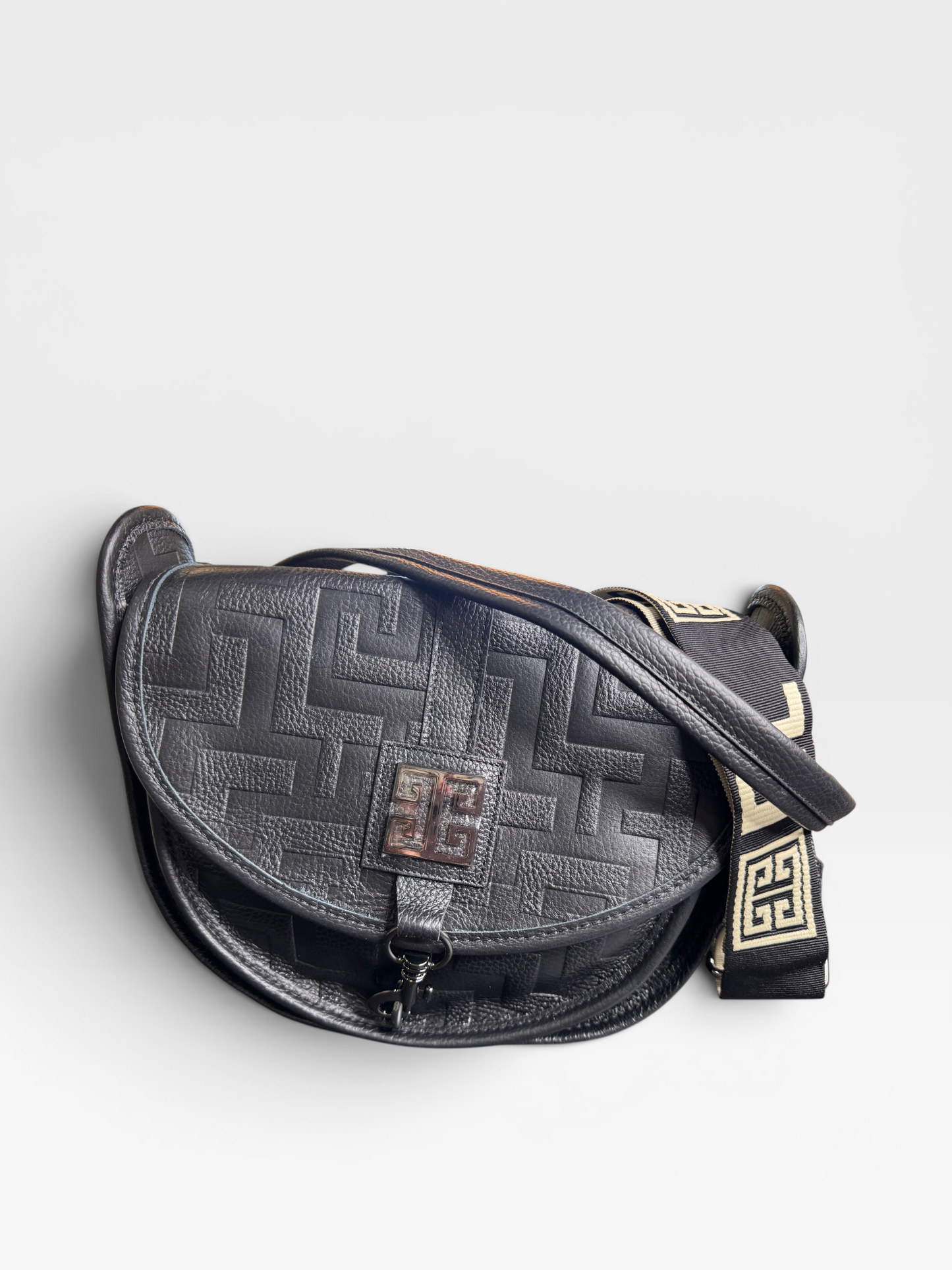 Mousa Embossed Leather Bag