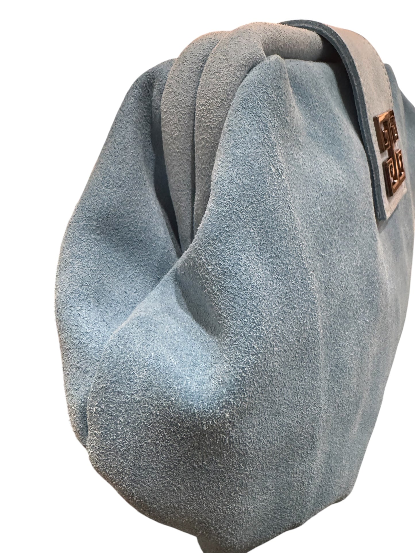 Niovi Blue Suede Bag
