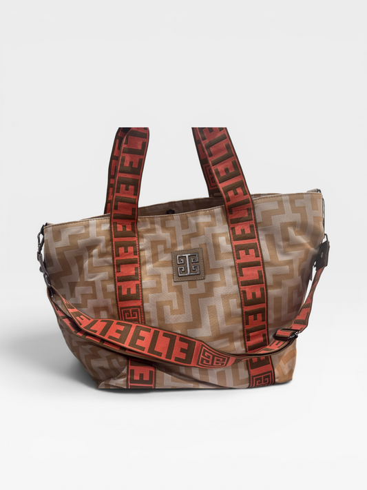 Thalassa Taupe Beach Bag