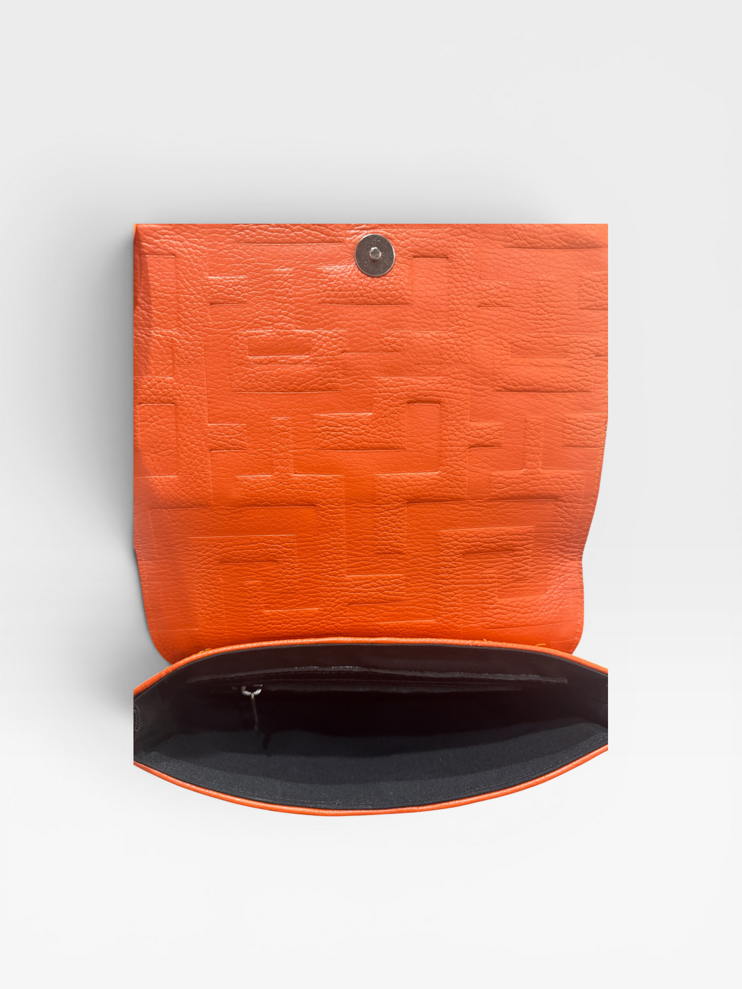 Ouranos Embossed Orange Leather