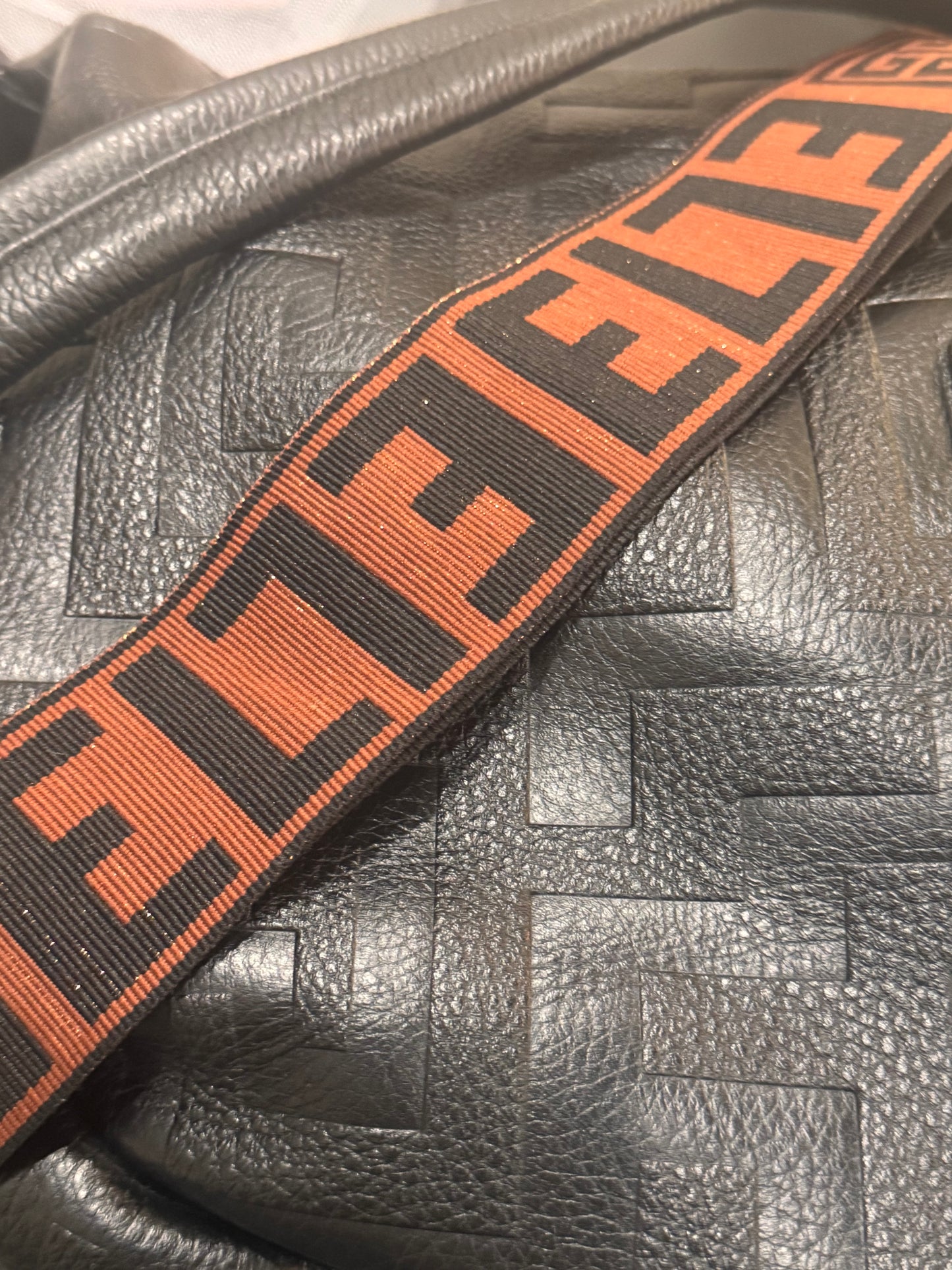 Aria Embossed Leather Bag