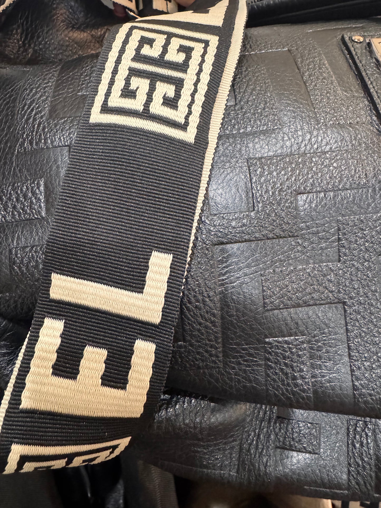 Aria Embossed Leather Bag