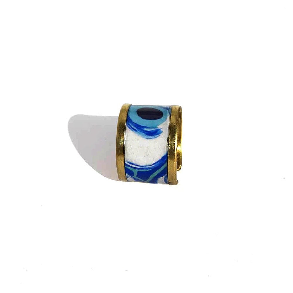 Evil Eye Brush Ring