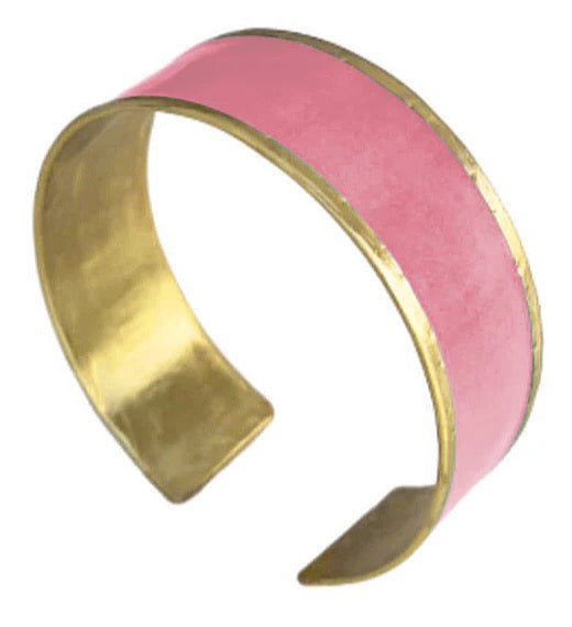 Pink Brass Bracelet