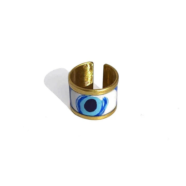 Evil Eye Brush Ring