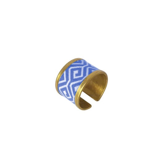 Grecian Blue Art Ring