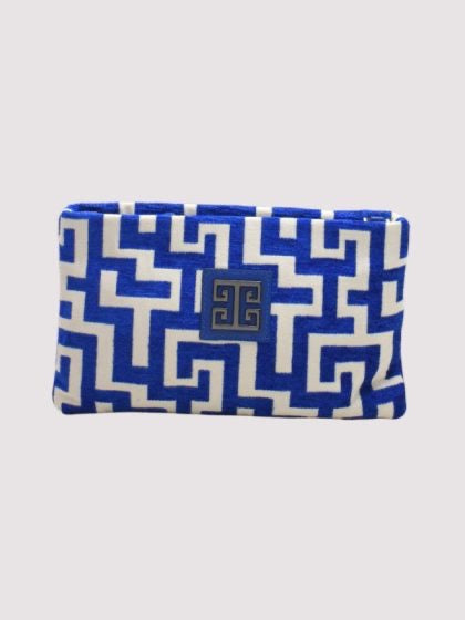 Lina Classic Patter Blue Ecru