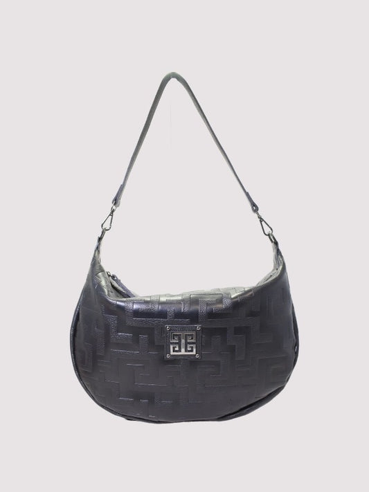 Aria Embossed Leather Bag