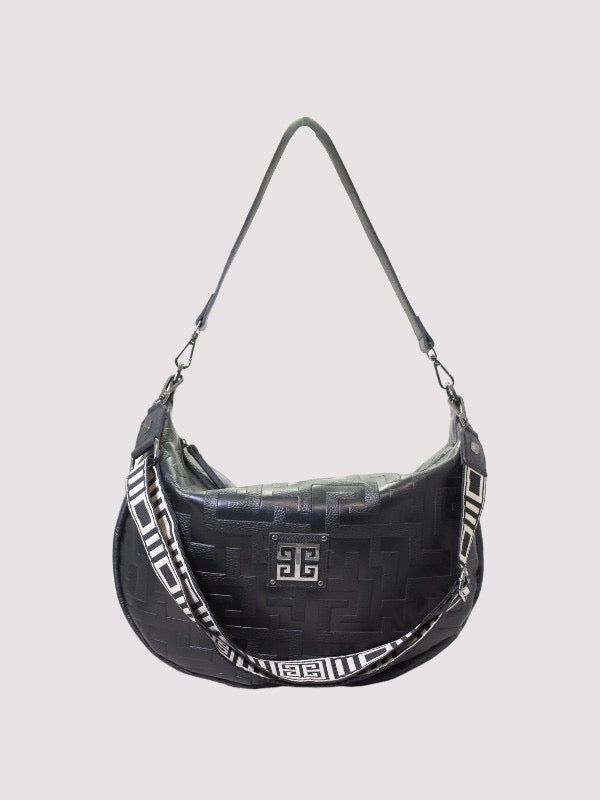 Aria Embossed Leather Bag