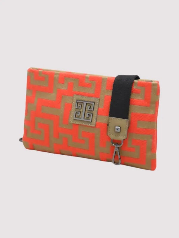 Lina Classic Pattern Orange Tan