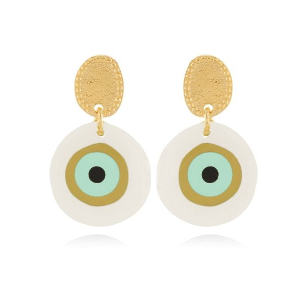 Evil eye earrings