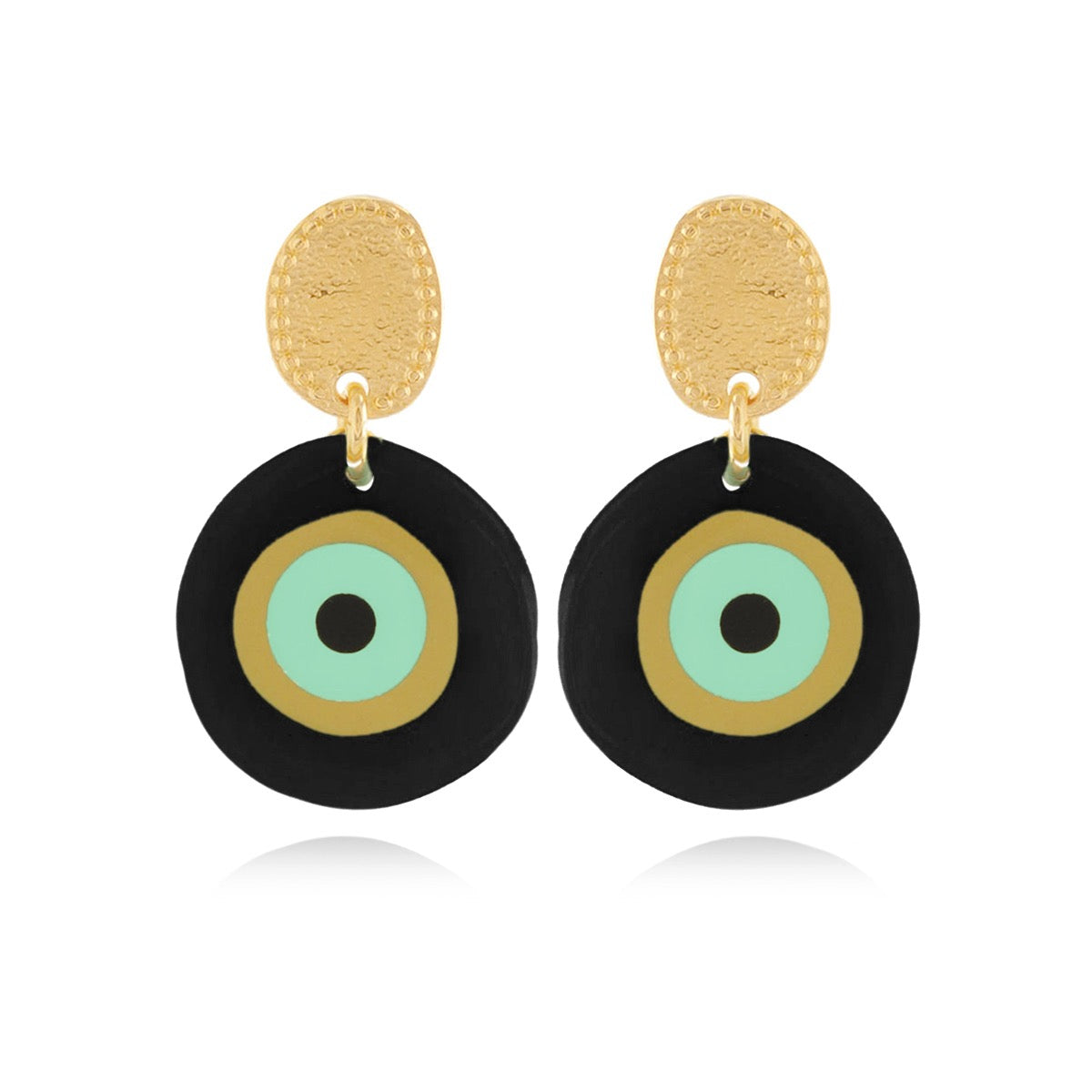 Evil eye earrings