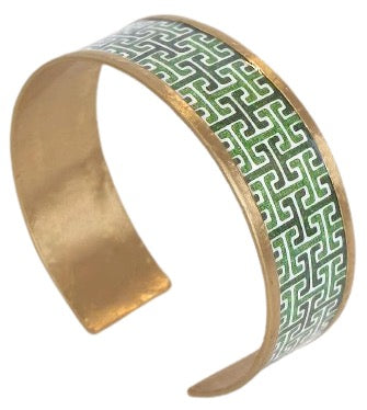 Meander Greek Cuff Bracelet