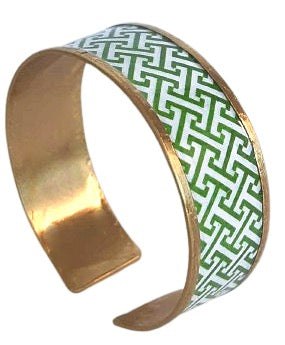 H Green Brass Cuff