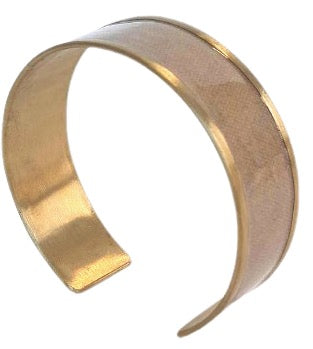Tan Brass Cuff Bracelet