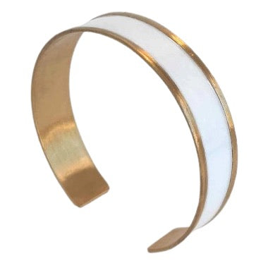 Slim Line Brass Cuff Bracelet