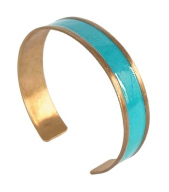 Slim Line Brass Cuff Bracelet
