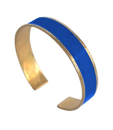 Slim Line Brass Cuff Bracelet